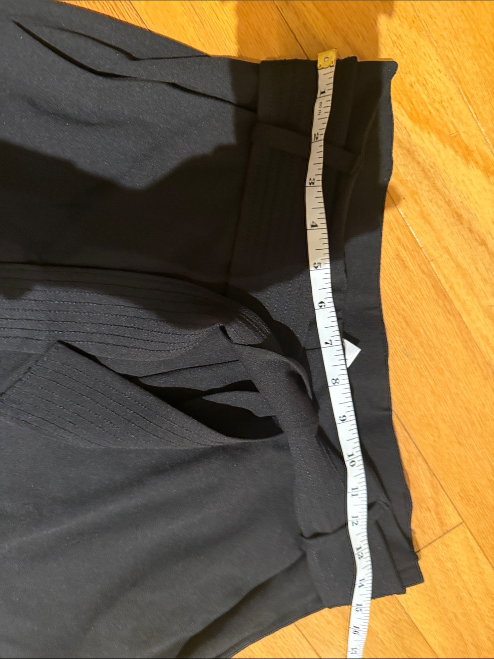 Black Tie-Waist Paperbag Trousers - Picture 3 of 5